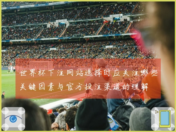 世界杯下注网站选择时应关注哪些关键因素与官方投注渠道的理解